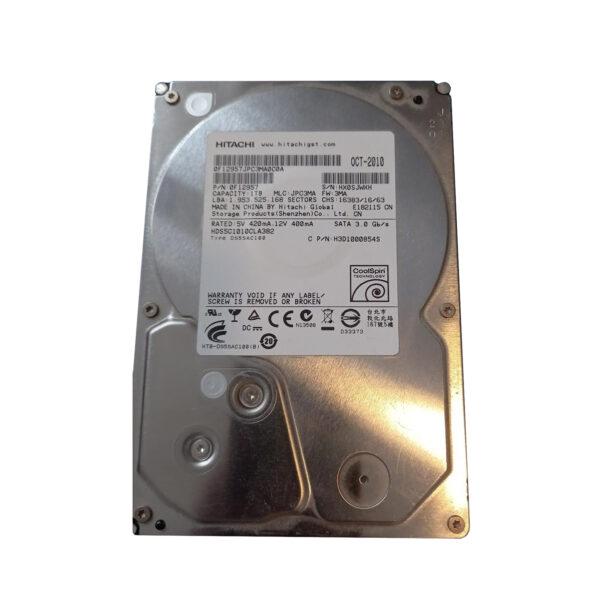 0F12957 - Hitachi Deskstar 5K1000 Series 1TB 5400RPM SATA 3Gb/s 8MB Cache 3.5-Inch Hard Drive