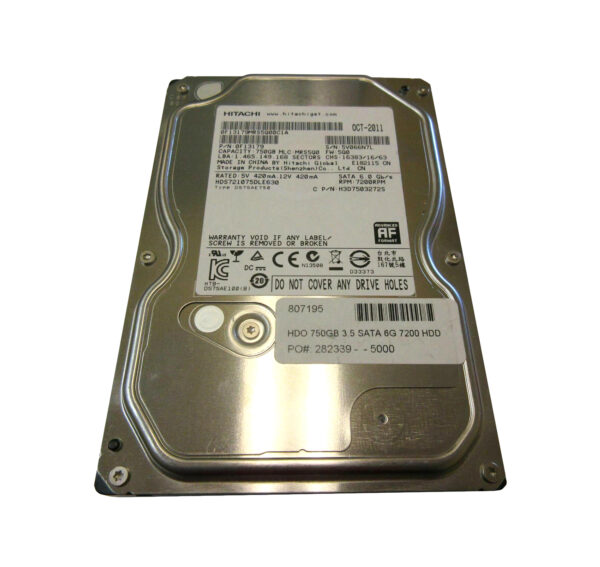 0F13179 - Hitachi Deskstar 7K1000.D Series 750GB 7200RPM SATA 6Gb/s 32MB Cache (512e) 3.5-Inch Hard Drive