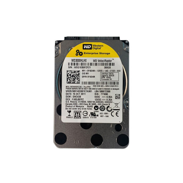 0F4D4M - Dell 300GB 10000RPM SATA 3Gb/s Hot-Pluggable 32MB Cache 3.5-Inch Hard Drive with Tray for PowerEdge Server