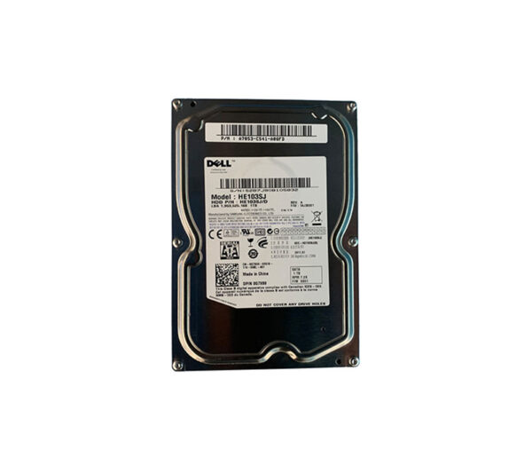 0G7X69 - Dell 1TB 7200RPM SATA 3Gb/s Hot-Pluggable 32MB Cache 3.5-Inch Hard Drive for PowerEdge & PowerVault Servers