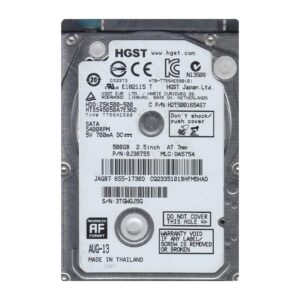 0J38755 - HGST Travelstar Z5K500 Series 500GB 5400RPM SATA 3Gb/s 16MB Cache 2.5-inch Hard Drive