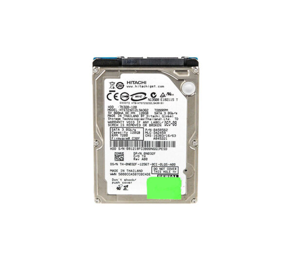 0N032F - Dell 120GB 7200RPM SATA 3Gb/s 2.5-Inch Hard Drive