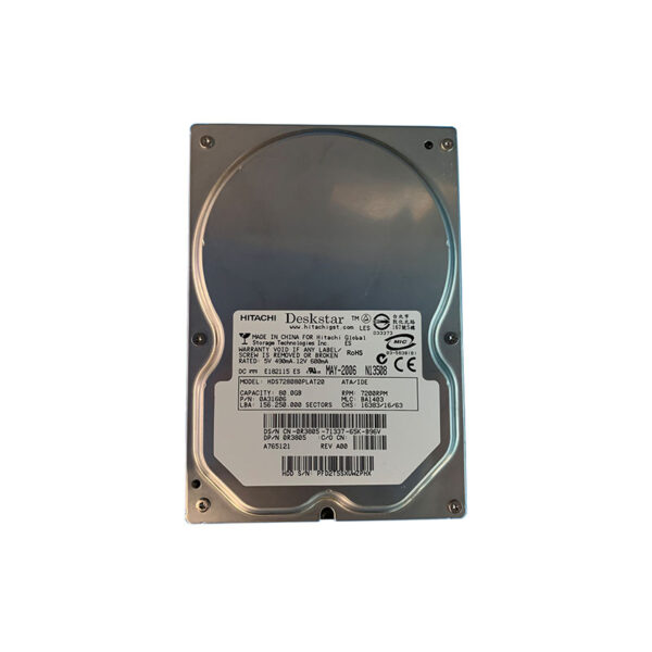 0R3805 - Dell 80GB 7200RPM IDE Ultra ATA/133 (ATA-7) 2MB Cache 3.5-Inch Hard Drive