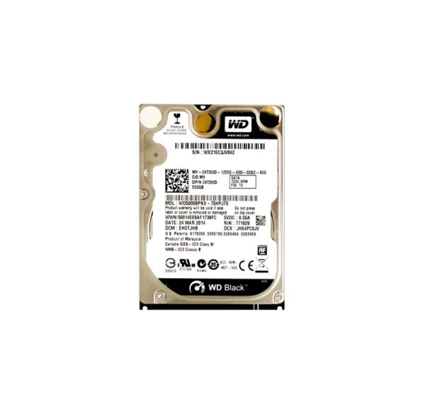 0XTDVD - Dell 500GB 7200RPM SATA 6Gb/s 2.5-Inch Hard Drive for Precision Notebooks