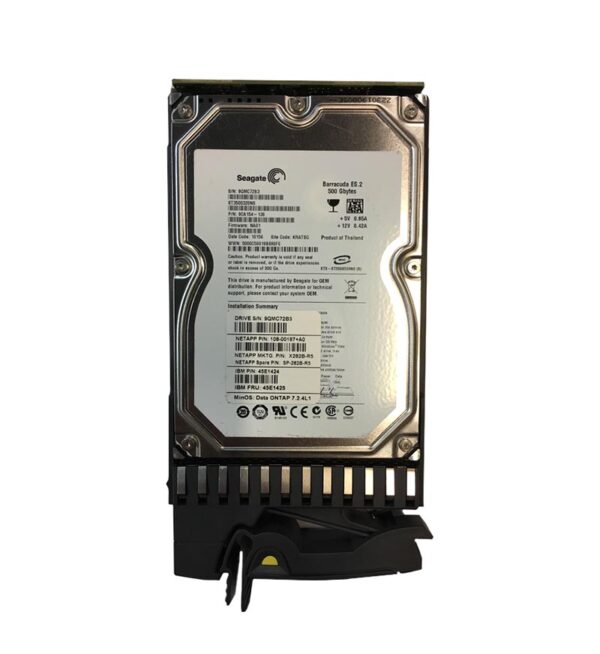 108-00187 - NetApp 500GB 7200RPM SATA 3Gb/s 3.5-Inch Hard Drive for DS14 MK2-AT