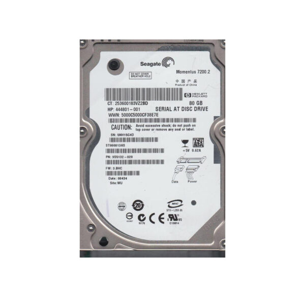 9S5132-020 - Seagate Momentus 7200.2 80GB 7200RPM SATA 3Gb/s 8MB Cache 2.5-inch Hard Drive