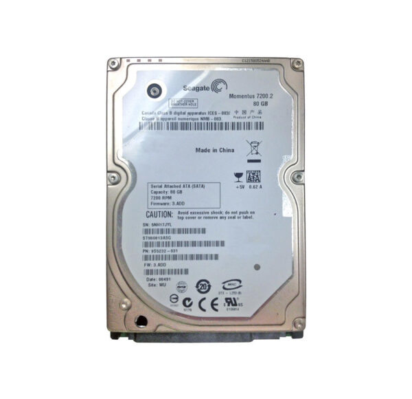 9S5232-031 - Seagate Momentus 7200.2 80GB 7200RPM SATA 3Gb/s 8MB Cache 2.5-inch Hard Drive
