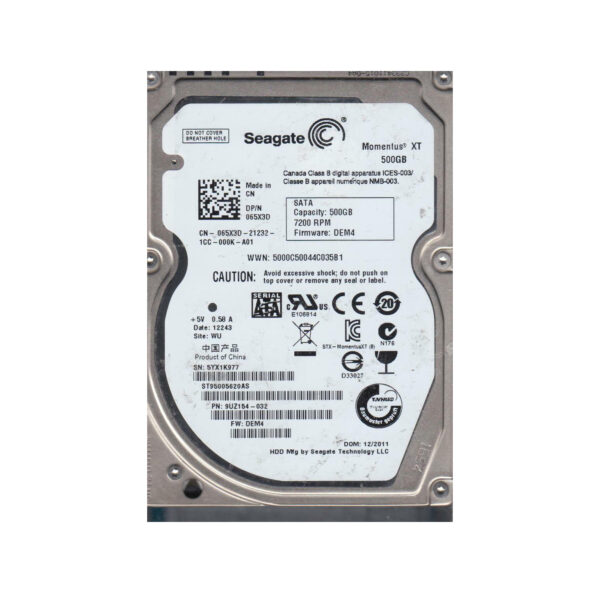 9UZ154-032 - Seagate Momentus XT 500GB 7200RPM SATA 3Gb/s 32MB Cache (CE) 2.5-Inch Hard Drive