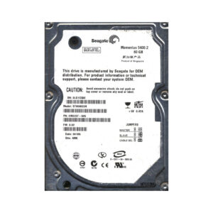 9W3237-505 - Seagate Momentus 5400.2 Series 60GB 5400RPM IDE Ultra ATA/100 (ATA-6) 8MB Cache (CE) 2.5-Inch Hard Drive