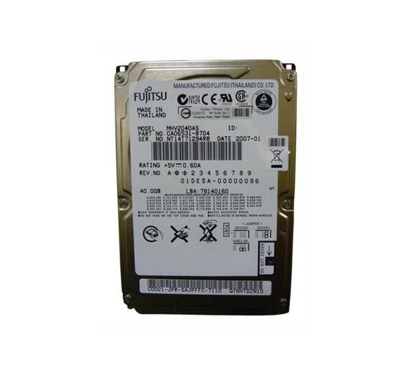 CA06531-B704 - Fujitsu 40GB 5400RPM IDE 8MB Cache 2.5-Inch Hard Drive