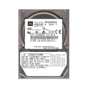 HDD2187 - Toshiba 20GB 4200RPM IDE Ultra ATA/100 (ATA-6) 2MB Cache 2.5-Inch Hard Drive