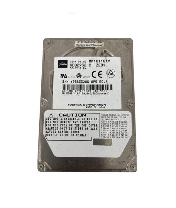 HDD2932 - Toshiba 10GB 4200RPM IDE Ultra ATA/33 (ATA-4) 512KB Cache 2.5-Inch Hard Drive