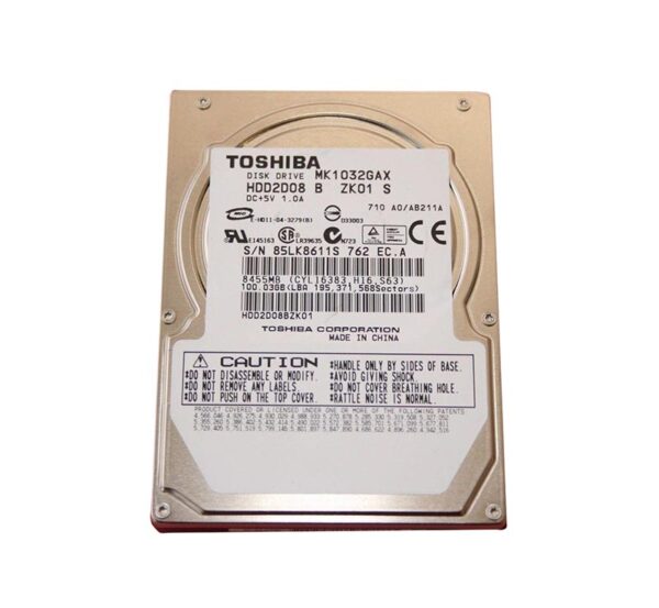 HDD2D08 - Toshiba 100GB 5400RPM IDE Ultra ATA/100 (ATA-6) 16MB Cache 2.5-Inch Hard Drive