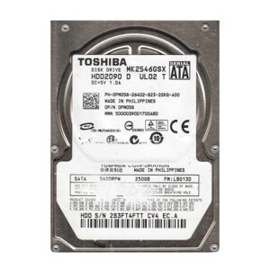 HDD2D90 - Toshiba 250GB 5400RPM SATA 3Gb/s 8MB Cache 2.5-Inch Hard Drive