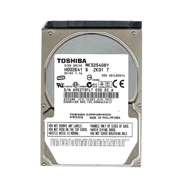 HDD2E41 - Toshiba 320GB 7200RPM SATA 3Gb/s 16MB Cache 2.5-Inch Hard Drive