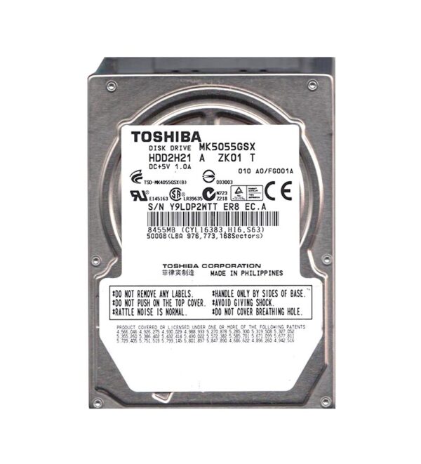 HDD2H21 - Toshiba 500GB 5400RPM SATA 3Gb/s 8MB Cache 2.5-Inch Hard Drive