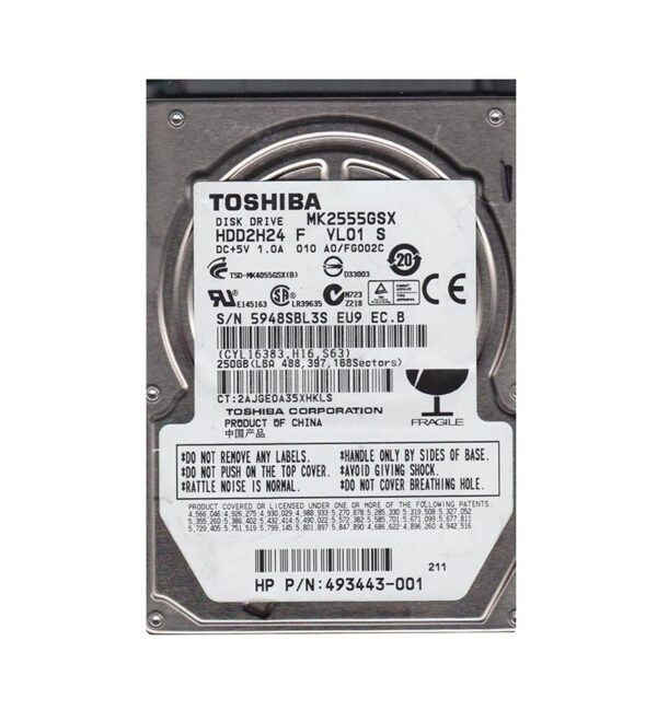 HDD2H24 - Toshiba 250GB 5400RPM SATA 3Gb/s 8MB Cache 2.5-Inch Hard Drive