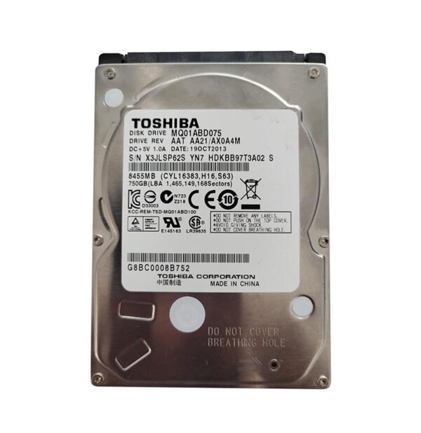HDKBB97 - Toshiba 750GB 5400RPM SATA 3Gb/s 8MB Cache 2.5-Inch Hard Drive
