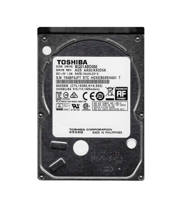 HDKEB03 - Toshiba 500GB 5400RPM SATA 3Gb/s 8MB Cache 2.5-Inch Hard Drive