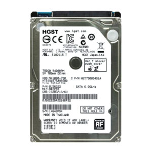 HTE541075A9E680 - HGST Travelstar 5K1000 Series 750GB 5400RPM SATA 6Gb/s 8MB Cache 512e 2.5-inch Hard Drive