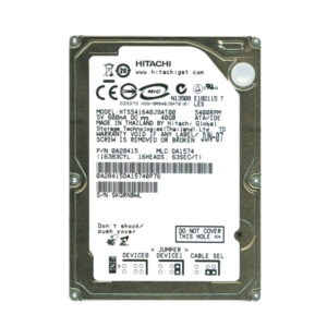 HTS541640J9AT00 - Hitachi Travelstar 5K160 Series 40GB 5400RPM IDE Ultra ATA/100 (ATA-6) 8MB Cache 2.5-inch Hard Drive