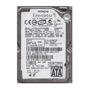 HTS541640J9SA00 - Hitachi Travelstar 5K160 Series 160GB 5400RPM SATA 1.5Gb/s 8MB Cache 2.5-inch Hard Drive