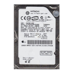 HTS542520K9SA00 - Hitachi Travelstar 5K250 Series 200GB 5400RPM SATA 1.5Gb/s 8MB Cache 7-Pin 2.5-inch Hard Drive