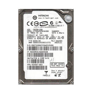 HTS542525K9A300 - Hitachi Travelstar 5K250 Series 250GB 5400RPM SATA 3Gb/s 8MB Cache 7-Pin 2.5-inch Hard Drive