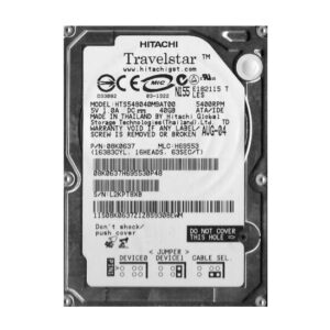 HTS548040M9AT00 - Hitachi Travelstar 5K80 Series 40GB 5400RPM IDE Ultra ATA/100 (ATA-6) 8MB Cache 44-Pin 2.5-inch Hard Drive