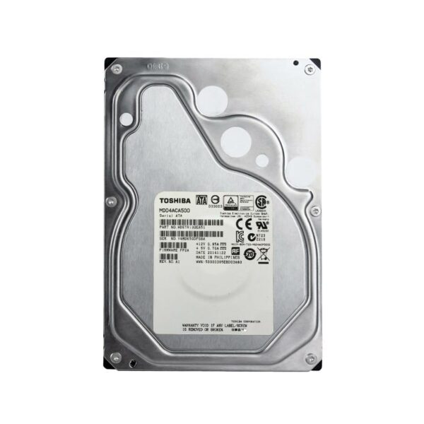 MD04ACA500 - Toshiba Enterprise Capacity MD04 Series 5TB 7200RPM SATA 6GB/s 128MB Cache 3.5-Inch Hard Drive