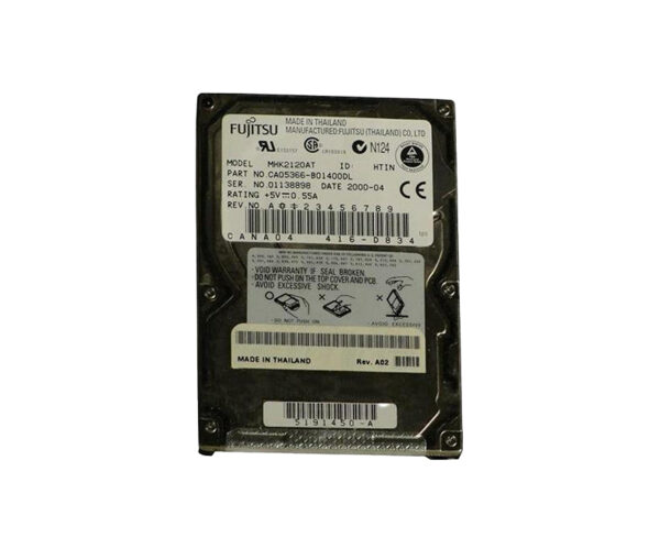 MHK2120AT - Fujitsu 12GB 4200RPM IDE Ultra ATA/66 (ATA-5) 512KB Cache 2.5-Inch Hard Drive