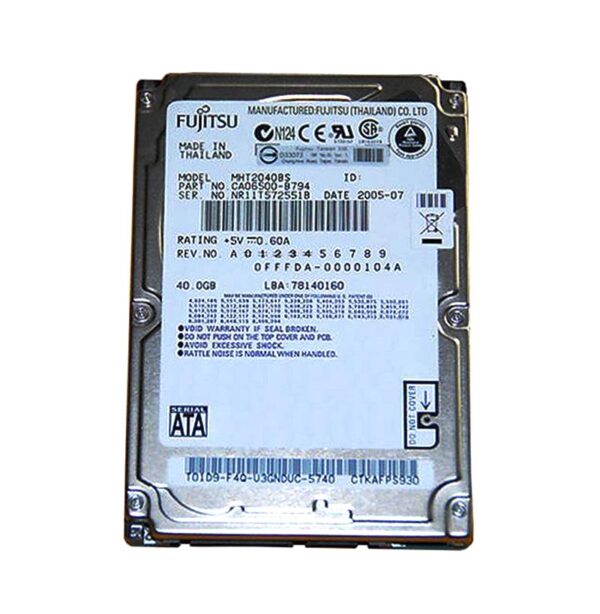 MHT2040BS - Fujitsu Mobile MHT Series 40GB 5400RPM SATA 1.5Gb/s 8MB Cache 2.5-Inch Hard Drive