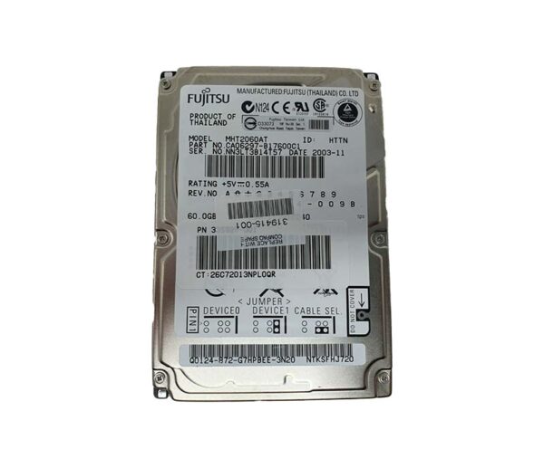 MHT2060AT - Fujitsu 60GB 4200RPM IDE Ultra ATA/100 (ATA-6) 44-Pin 2MB Cache 2.5-Inch Hard Drive for Notebook