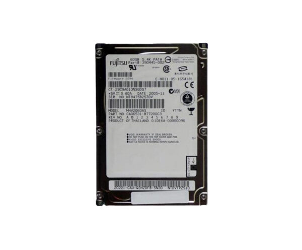 MHV2060AS - Fujitsu 60GB 5400RPM IDE Ultra ATA/100 (ATA-6) 8MB Cache 2.5-Inch Hard Drive