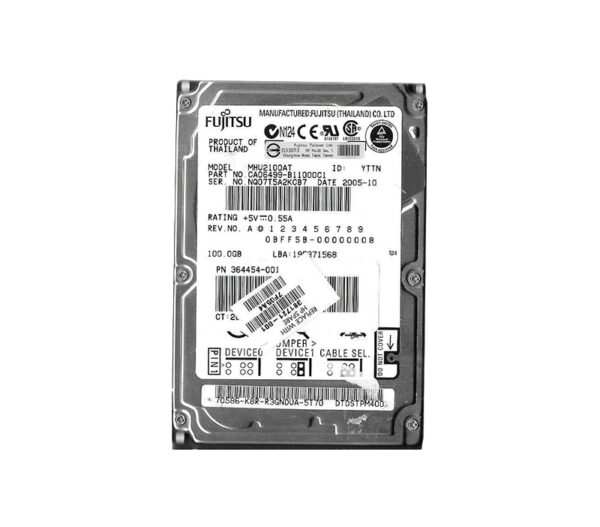 MHV2100AT - Fujitsu 100GB 4200RPM IDE Ultra ATA/100 (ATA-6) 44-Pin 8MB Cache 2.5-Inch Mobile Hard Drive for Laptop