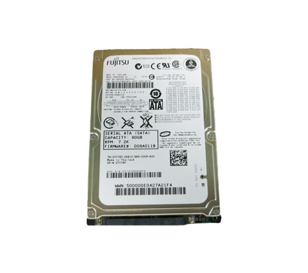 MHW2080BK - Fujitsu 80GB 7200RPM SATA 3Gb/s 8MB Cache 2.5-Inch Mobile Hard Drive for PowerEdge Servers