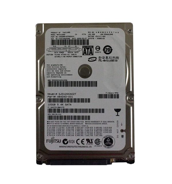 MHY2120BS - Fujitsu 120GB 5400RPM SATA 1.5Gb/s 8MB Cache 2.5-Inch Hard Drive