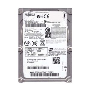 MHZ2080BJ-G2 - Fujitsu Mobile MHZ2080BJ 80GB 7200RPM SATA 3Gb/s 16MB Cache 2.5-Inch Hard Drive