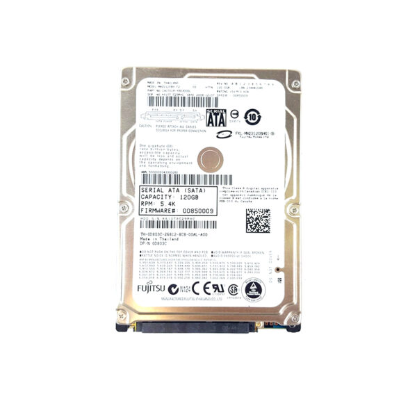 MHZ2120BH - Fujitsu 120GB 5400RPM SATA 3GB/s 7-Pin 8MB Cache 2.5-Inch Hard Drive for Notebook