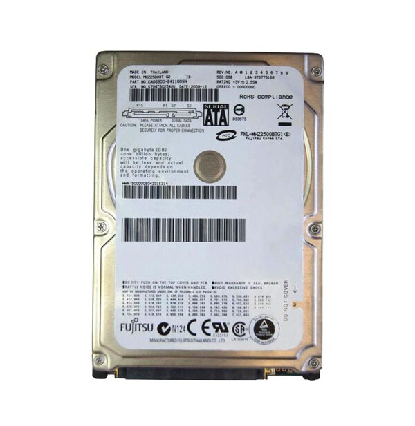 MHZ2500BT - Fujitsu 500GB 4200RPM SATA 3Gb/s 8MB Cache 2.5-Inch Hard Drive