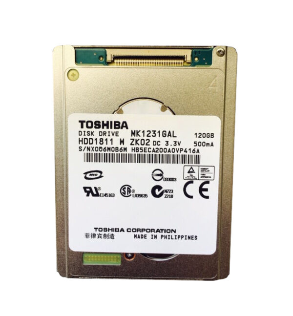 MK1231GAL - Toshiba Mobile 120GB 4200RPM IDE Ultra ATA/100 (ATA-6) 8MB Cache ZIF 1.8-Inch Hard Drive