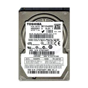 MK1246GSX - Toshiba 120GB 5400RPM SATA 3Gb/s 8MB Cache 2.5-Inch Hard Drive
