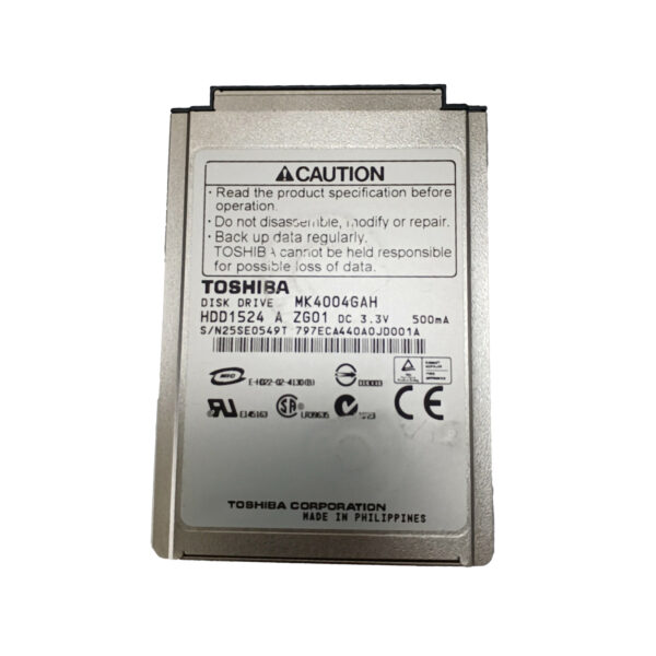 MK4004GAH - Toshiba 40GB 4200RPM IDE Ultra ATA/100 (ATA-6) 512KB Cache 1.8-Inch Hard Drive