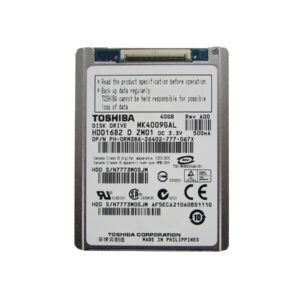 MK4009GAL - Toshiba 40GB 4200RPM IDE 8MB Cache 1.8-Inch Hard Drive