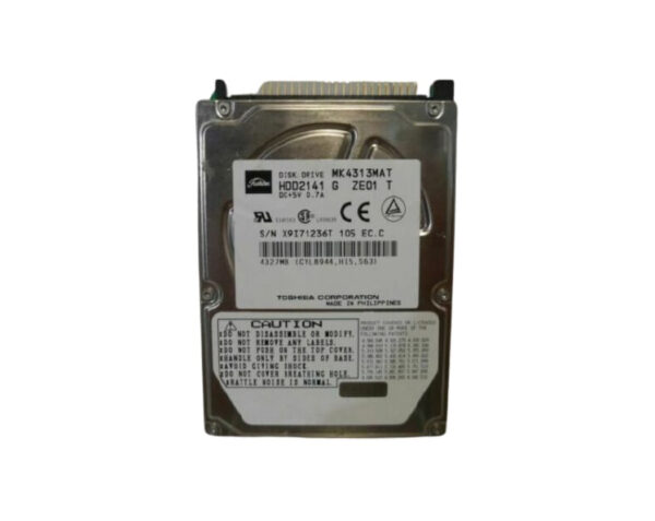 MK4313MAT - Toshiba 4.3GB 4200RPM IDE Ultra ATA/33 (ATA-4) 512KB Cache 2.5-Inch Hard Drive