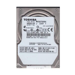 MK5075GSX - Toshiba 500GB 5400RPM SATA 3Gb/s 8MB Cache 2.5-Inch Hard Drive