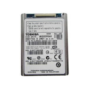 MK8009GAH - Toshiba 80GB 4200RPM IDE Ultra ATA/100 (ATA-6) 8MB Cache 1.8-Inch Hard Drive