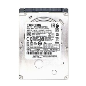 MQ01ACF050 - Toshiba MQ01ACF Series 500GB 7200RPM SATA 3Gb/s 16MB Cache (512e) 2.5-Inch Hard Drive