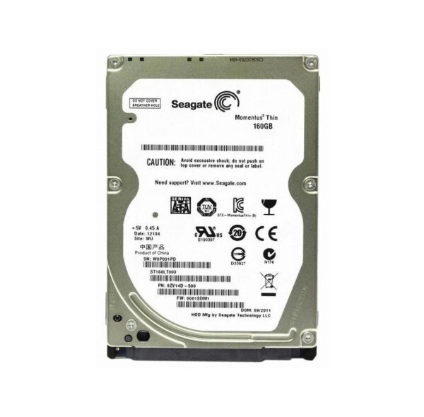 ST160LT003 - Seagate Momentus Thin 160GB 5400RPM SATA 3Gb/s 16MB Cache (CE) 2.5-Inch Hard Drive