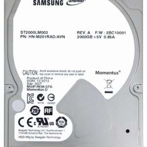 ST2000LM003 - Seagate Spinpoint M9T 2TB 5400RPM SATA 6Gb/s 32MB Cache 2.5-inch Hard Drive